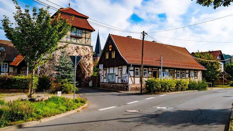 Ansicht der Tourismus-Information Harztor in der Ortschaft Neustadt