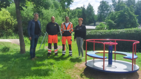 Neuer Spielplatz am Eberthof eröffnet