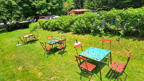 Neugestaltete Spieltische im Waldbad Neustadt