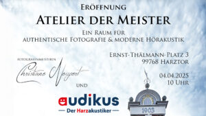 Werbeanzeige für das neue "Atelier der Meister" in Niedersachswerfen.