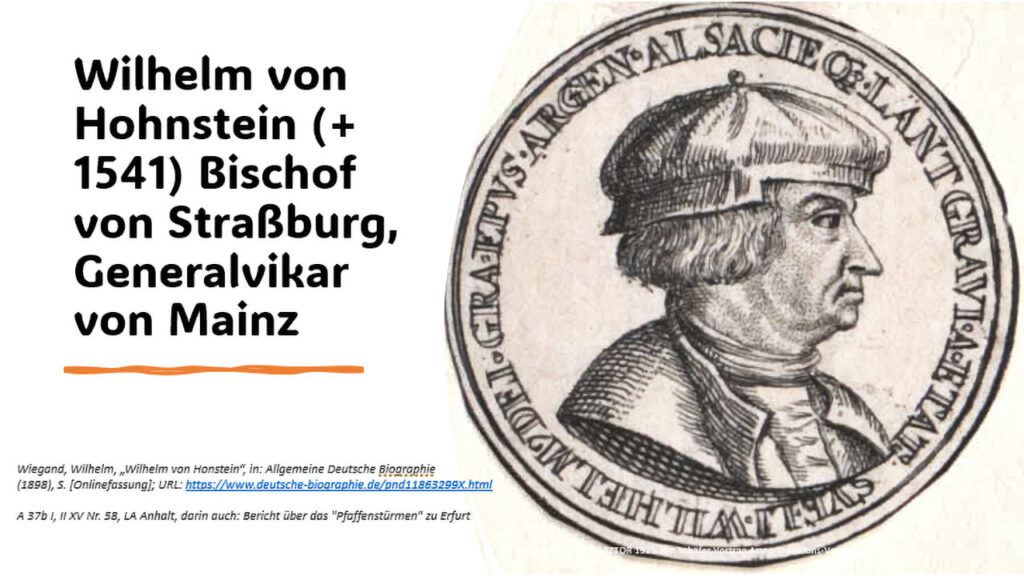 Hohnsteiner Graf erklärt Martin Luther zum Ketzer