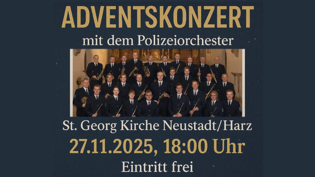 Adventskonzert mit dem Polizei-Orchester in Neustadt