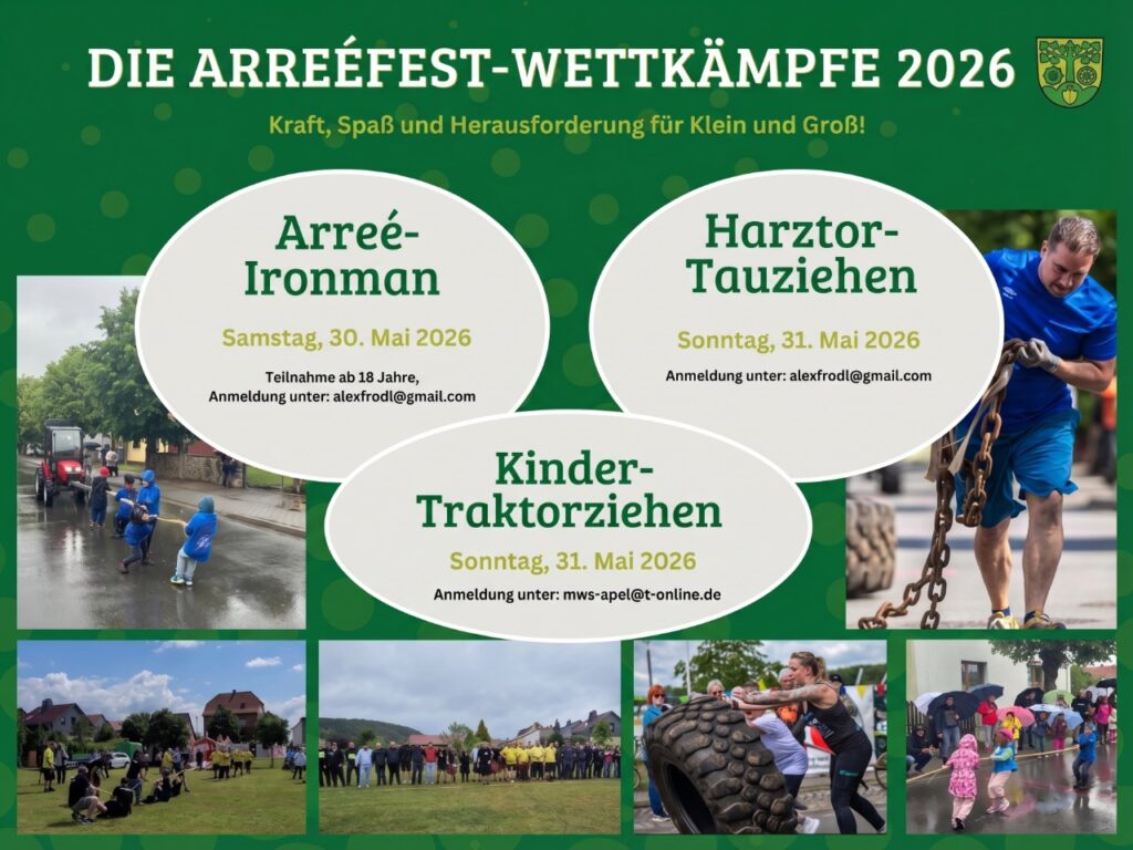 Spannende Wettk&auml;mpfe zum Arre&eacute;fest 2026