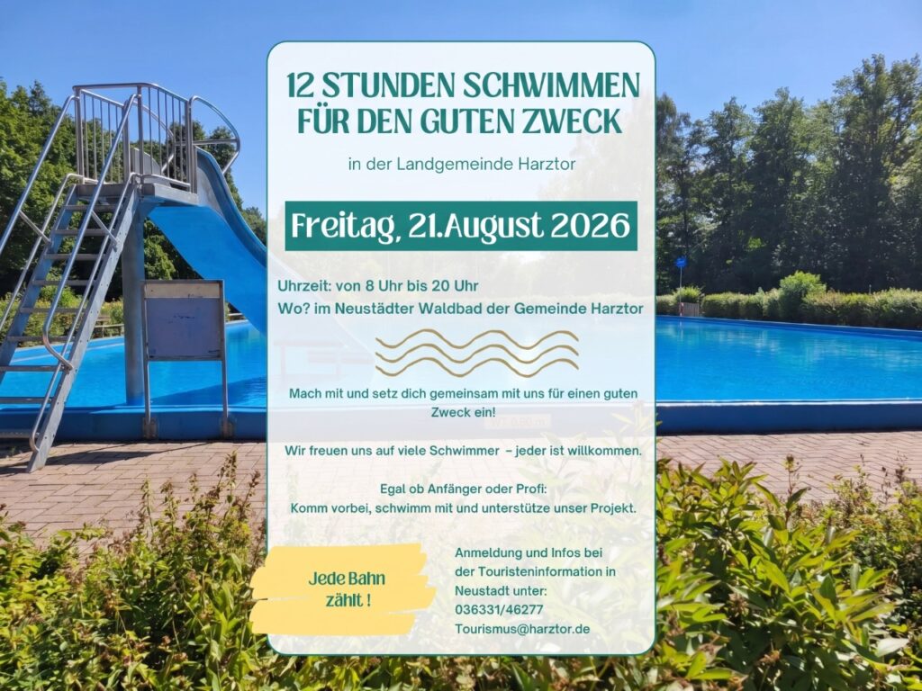 12 Stunden Schwimmen f&uuml;r den guten Zweck