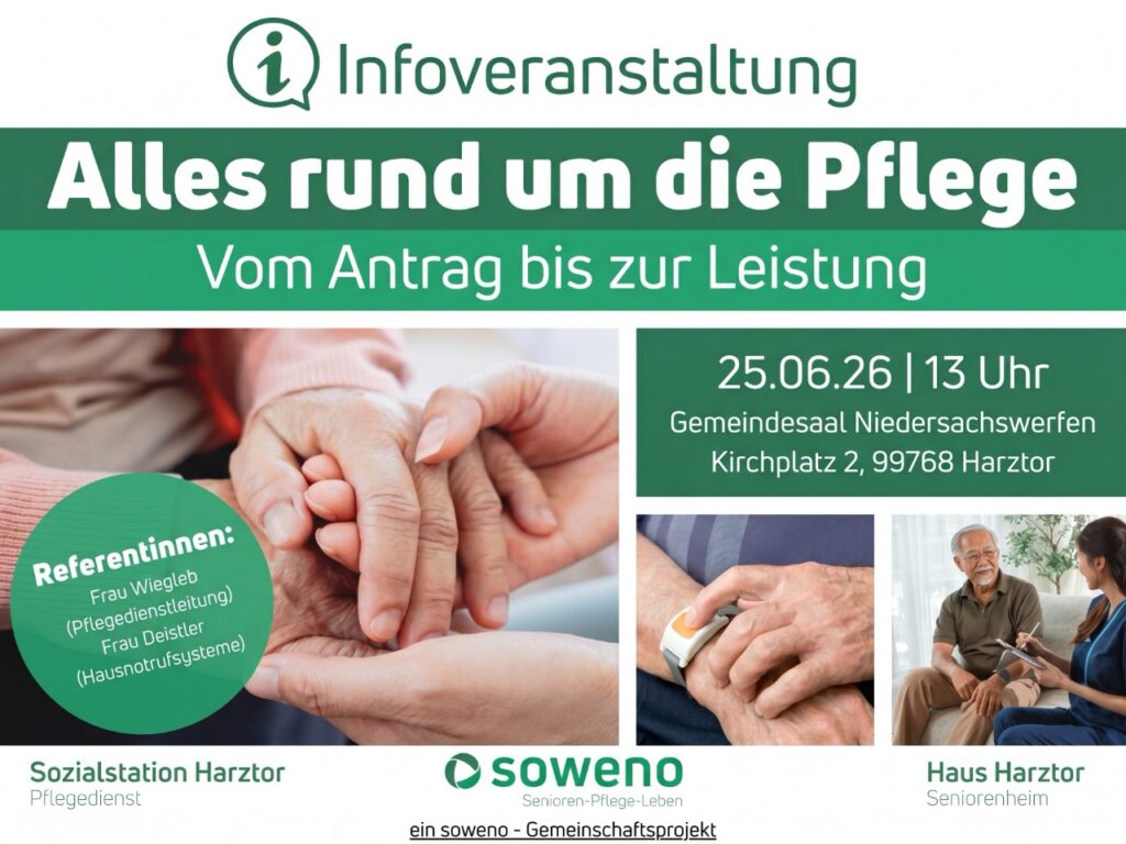 Alles rund um die Pflege: Infotag am 25. Juni